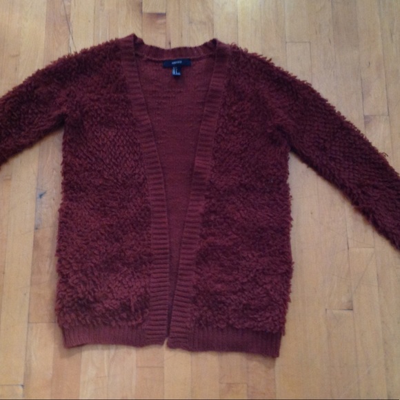 Forever 21 Brown Cozy Cardigan Sweater Size Small - Picture 8 of 12